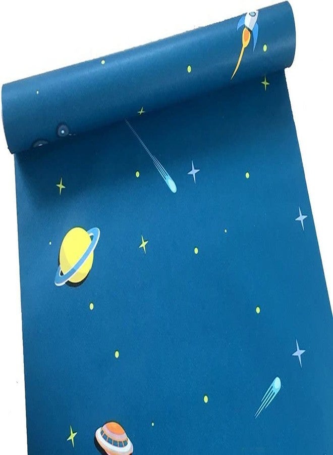 ROSASTELLA Self Adhesive Decorative Peel Stick Waterproof Space Wallpaper Wall Decor Removable Wall Paper for Living Room Hall Decoration PVC Vinyl DIY Contact Paper 45x304 CM - Image 4